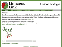 Tablet Screenshot of linnaeuslink.org